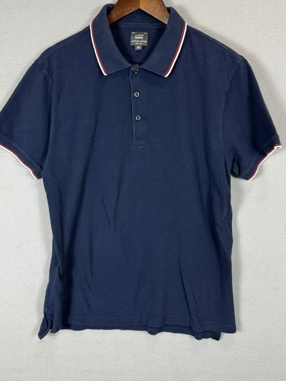J.Crew Bowery Pique Polo Shirt Men’s M Navy